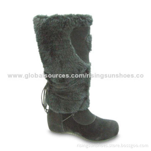 Women's Dress Boot with Suede Upper, Comfortable FittingNew